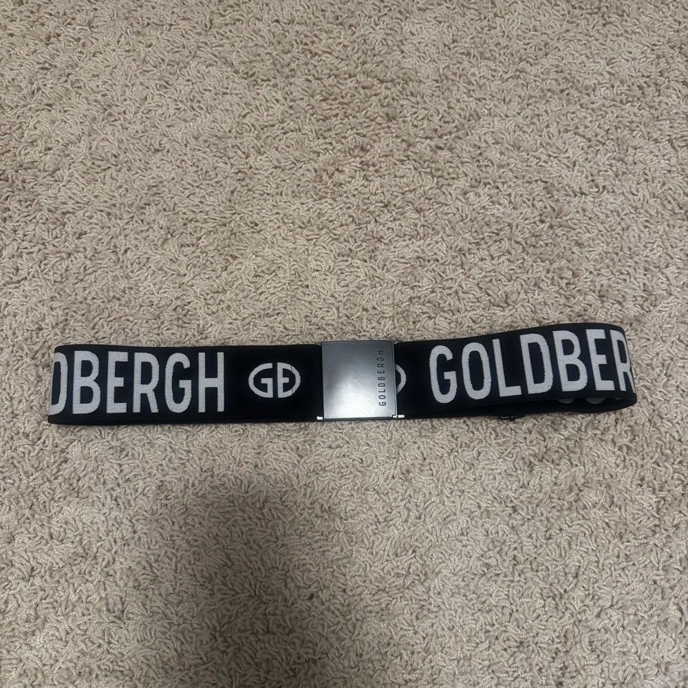 Goldbergh Ski Belt Logo Black and White for Ski Pants, Jacket, and ski suits - Picture 1 of 4